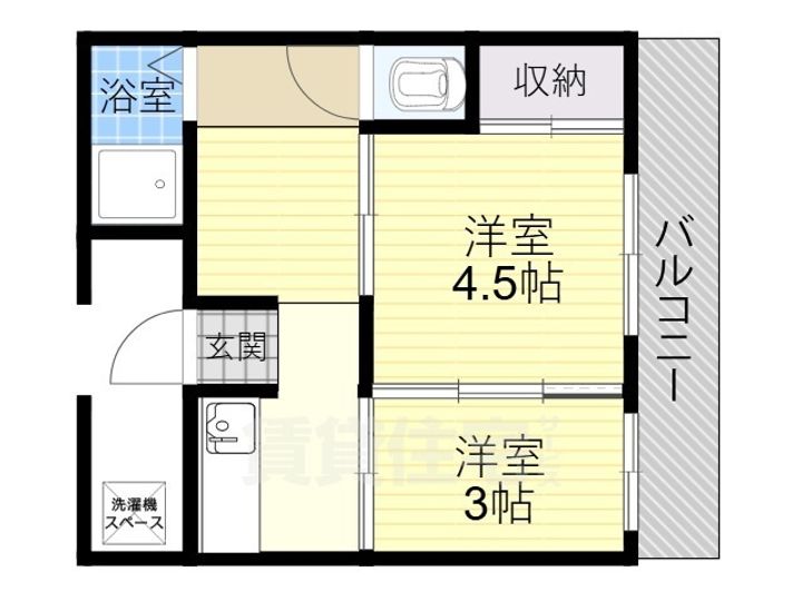 兵庫県伊丹市南野3丁目(一戸建)の賃貸物件の間取り