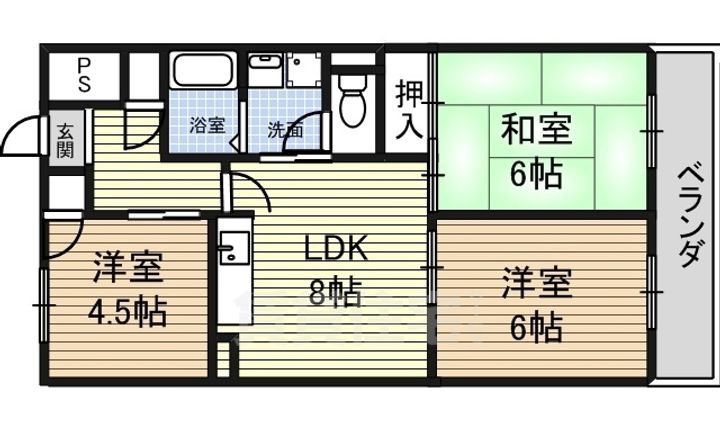 グリンハイツの間取り