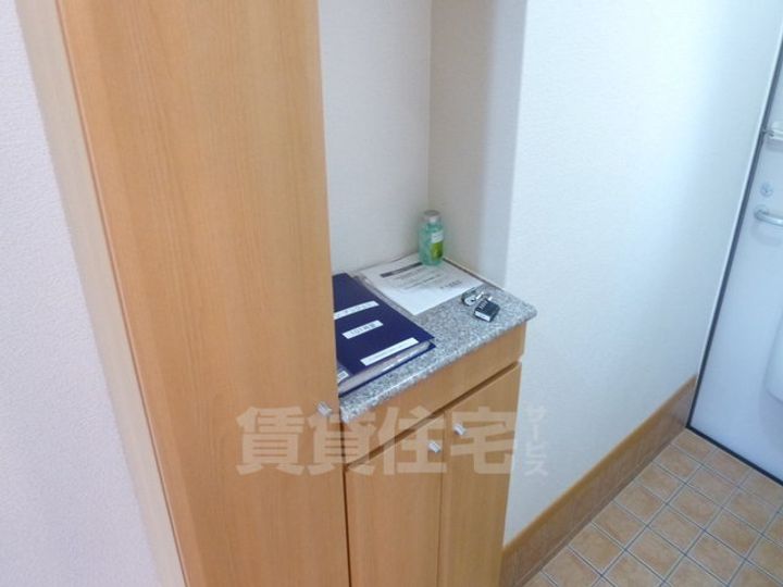 大阪府堺市東区日置荘田中町の賃貸アパートの玄関