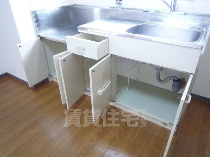 大阪府堺市北区百舌鳥赤畑町4丁の賃貸マンションのキッチン