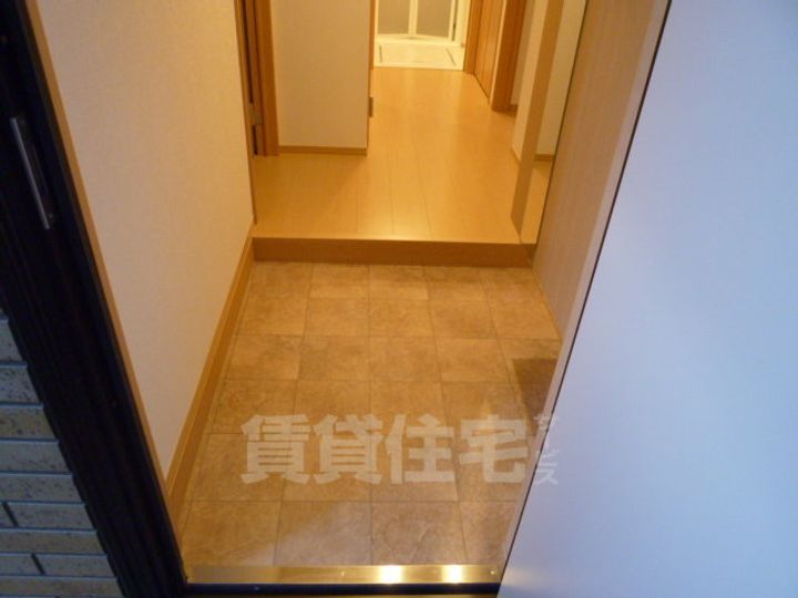 大阪府堺市美原区阿弥の賃貸アパートの玄関