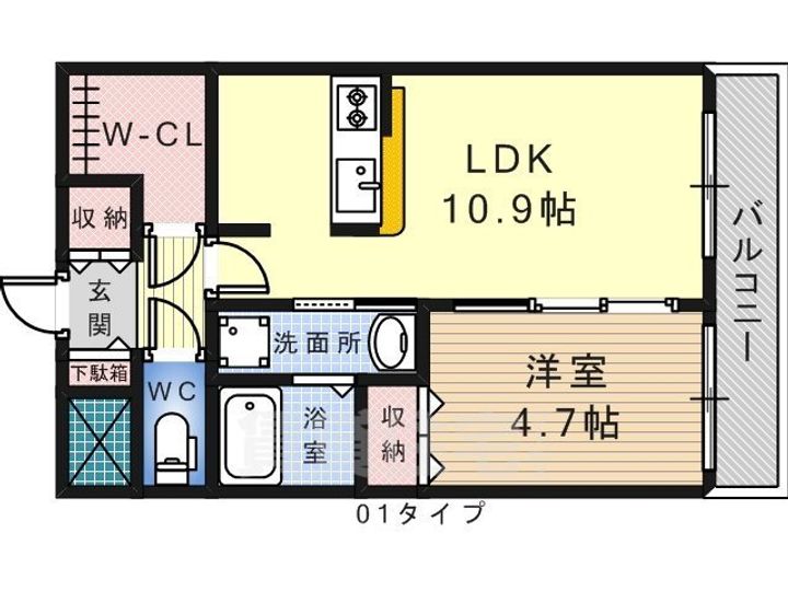 サンモール三国ヶ丘の間取り