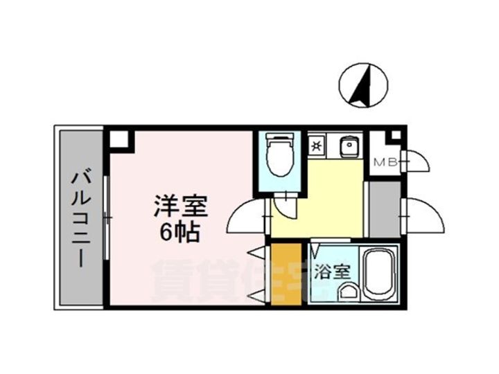大阪府堺市北区百舌鳥赤畑町4丁の賃貸アパートの間取り