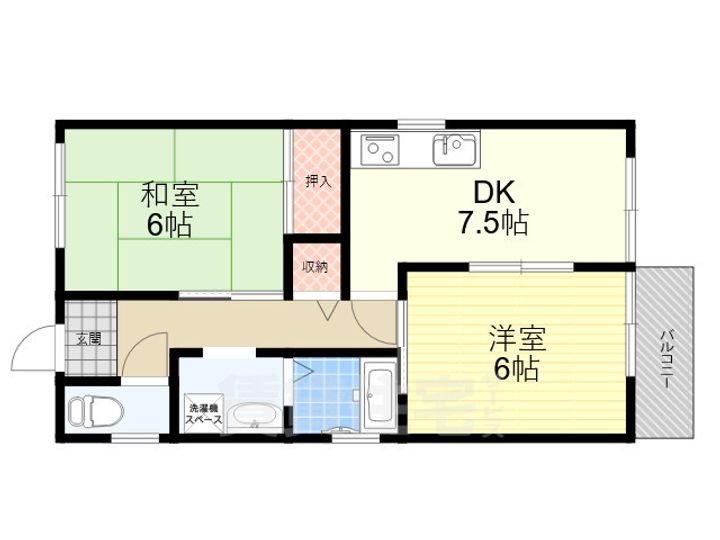 ハイツタナカの間取り