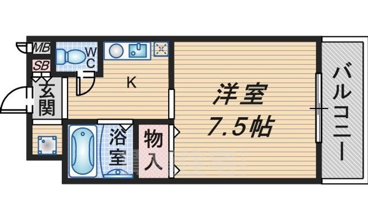 Estudio豊中の間取り