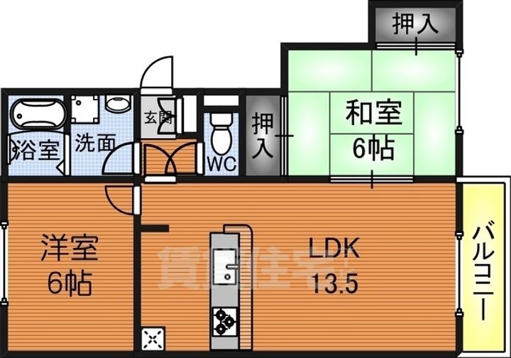 コートロッジパート1の間取り