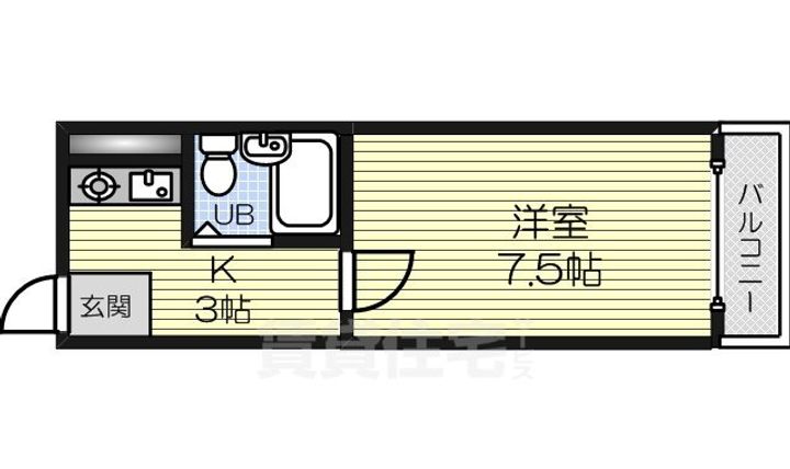 コートハウスヨーク307の間取り