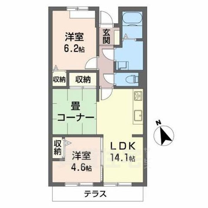 雅マンション108の間取り