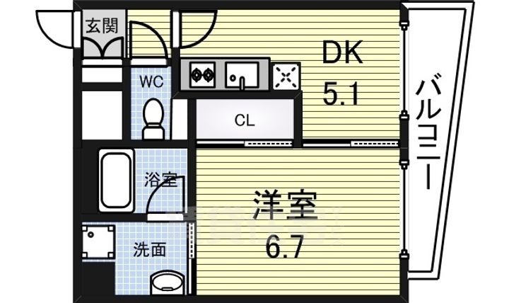 APPLAUSE406の間取り