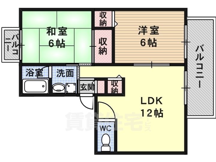 WING壱番館の間取り