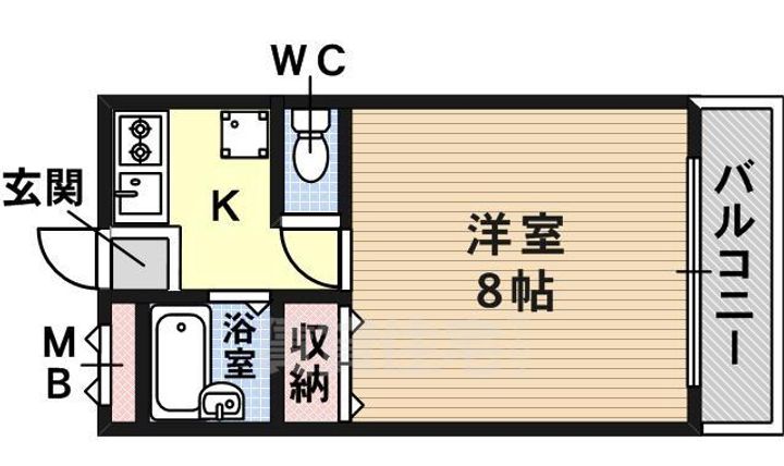 メゾンクレールS B棟の間取り