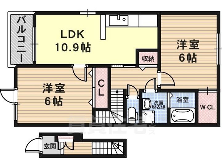 クラールブリーゼA棟の間取り