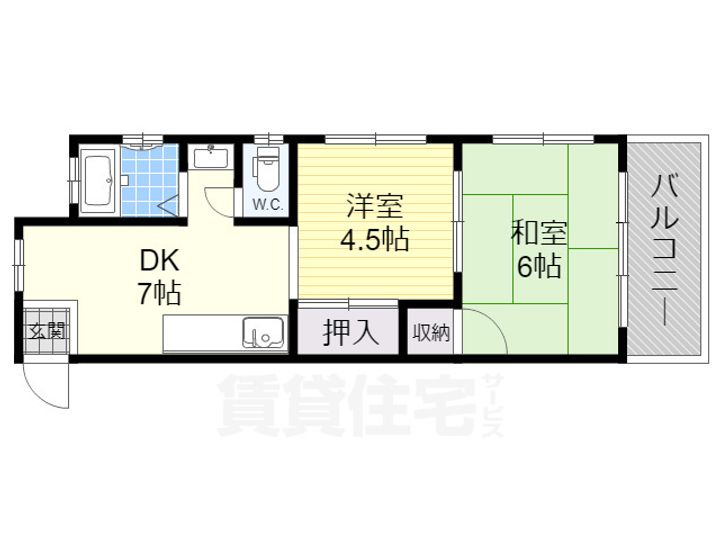 山下マンションの間取り