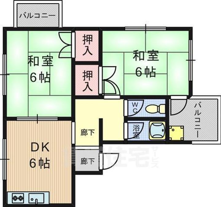 竹園コープの間取り