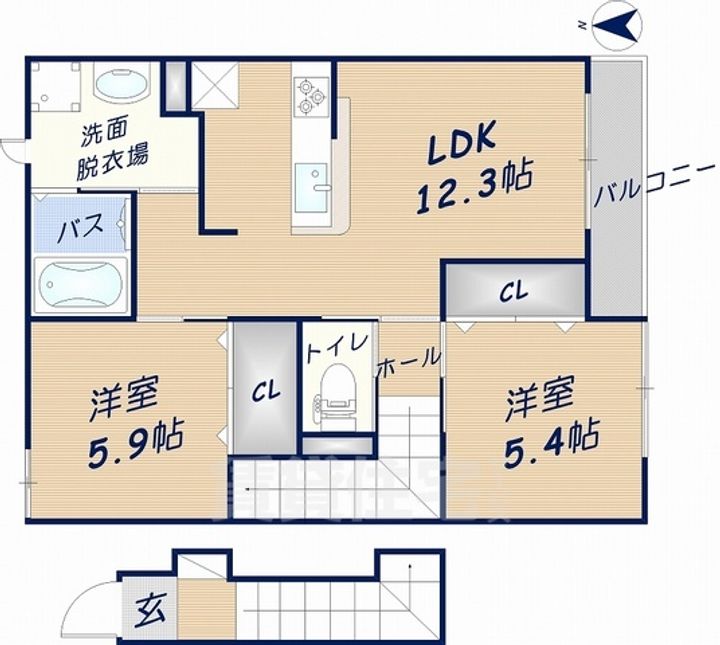 グリーンヒル宝の間取り