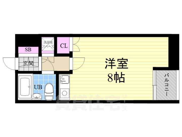 ヴェルビュ二条城東の間取り