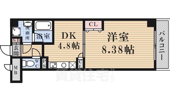 ベルドミール洛南の間取り