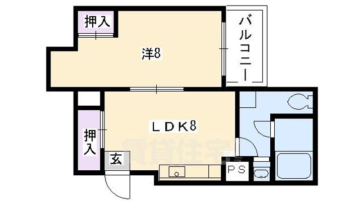 エスポワール西京極の間取り