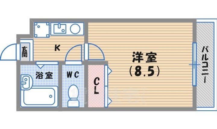 ピュア河原の間取り