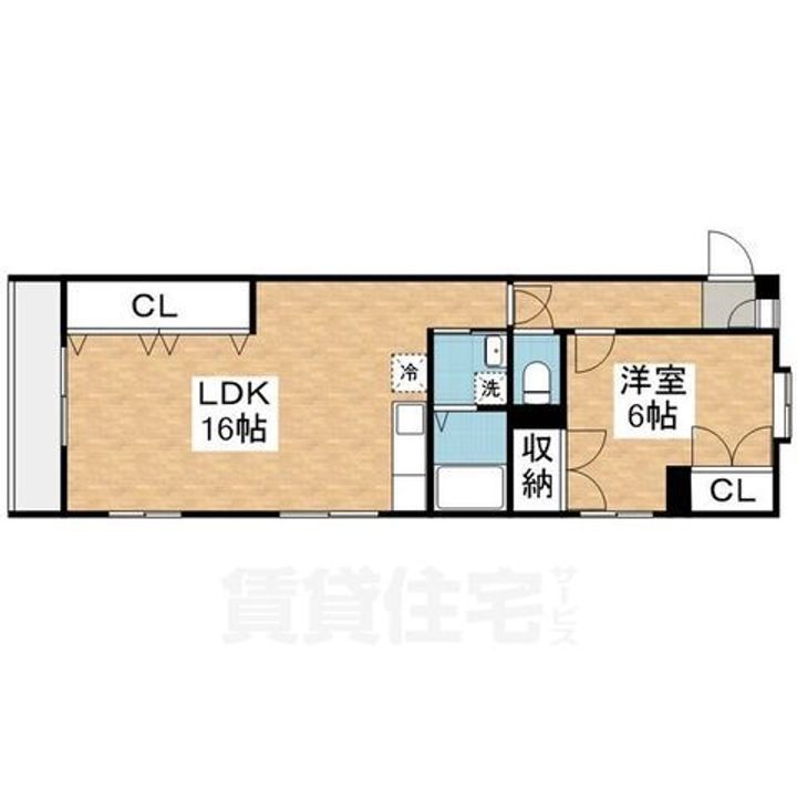 愛知県名古屋市昭和区折戸町6丁目の賃貸マンションの間取り