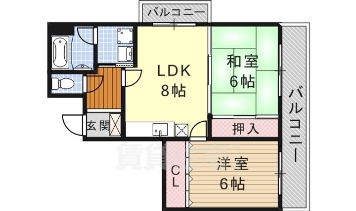 ブラザービル八幡の間取り