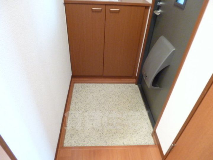 大阪府東大阪市花園東町1丁目の賃貸アパートの玄関