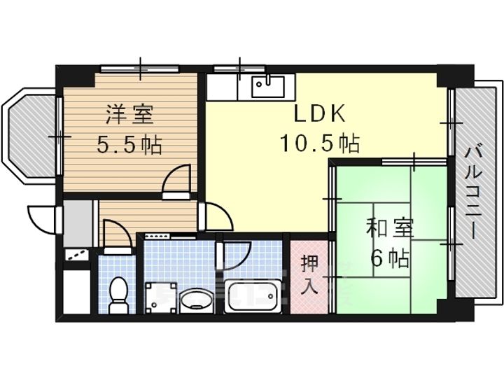 リヴァーサイド植田の間取り
