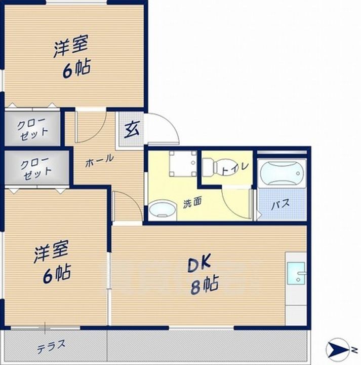 ファミール枚岡103の間取り