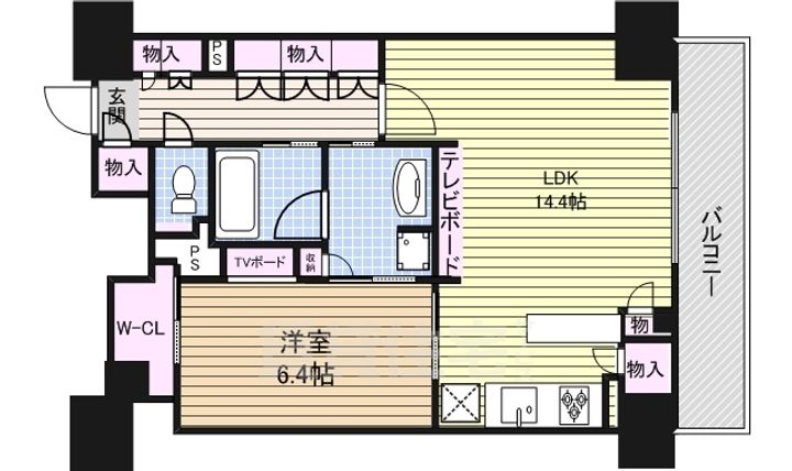 パークアクシス名駅南グランデの間取り