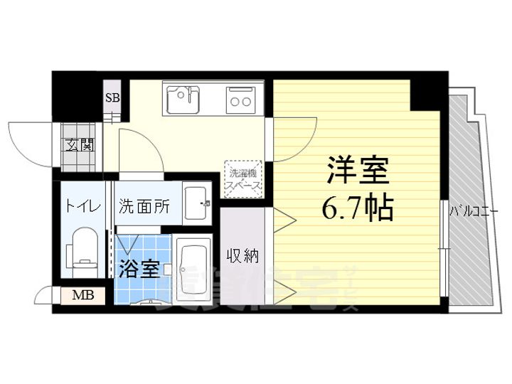 Luxe尼崎westの間取り