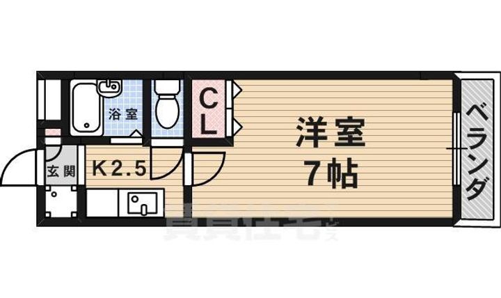 大阪府茨木市春日3丁目の賃貸アパートの間取り