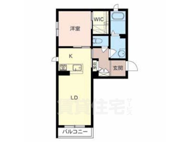 大阪府堺市堺区南安井町6丁の賃貸マンションの間取り