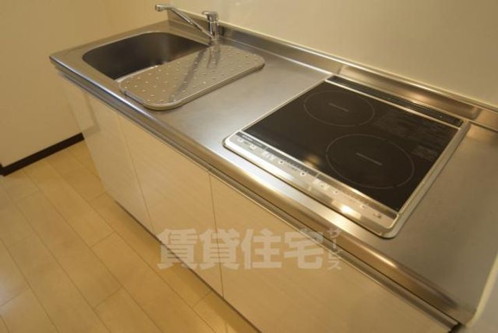 大阪府大阪市住吉区沢之町2丁目の賃貸アパートのキッチン