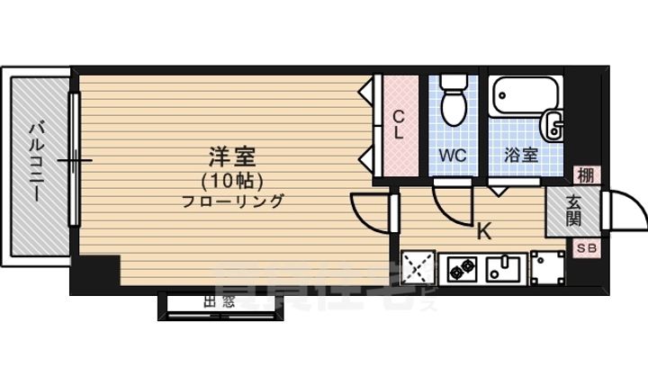 福岡県福岡市東区原田1丁目の賃貸マンションの間取り