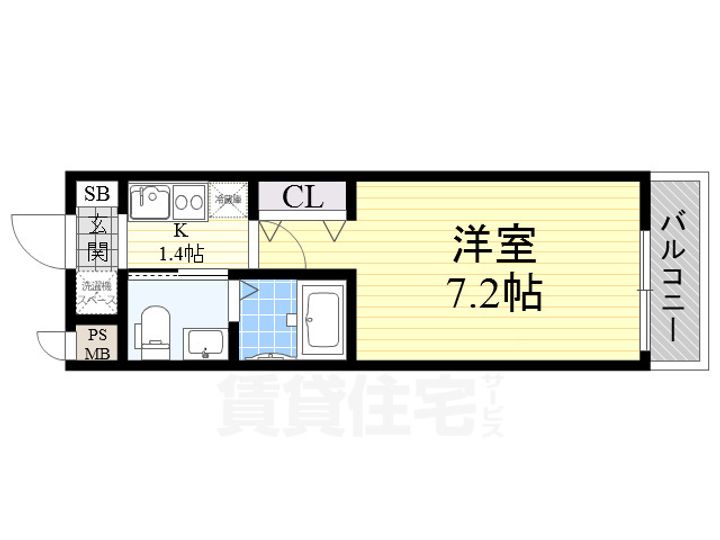 Wins Court Utajimaの間取り