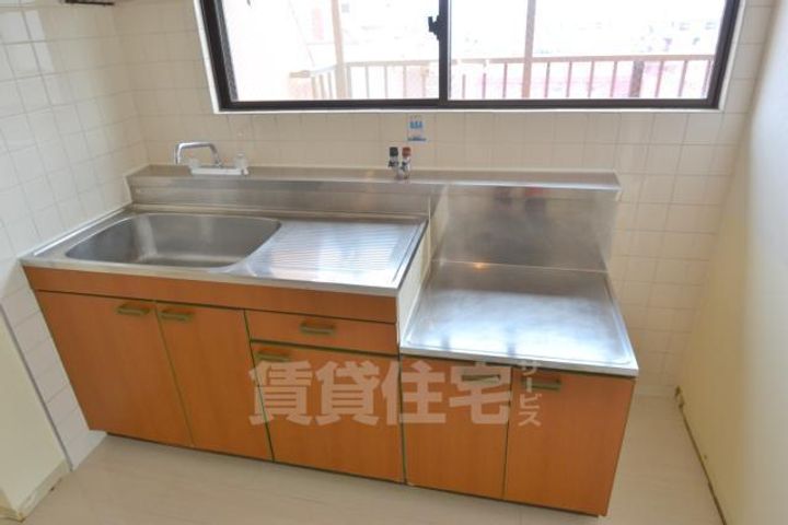 大阪府大阪市都島区高倉町1丁目の賃貸マンションのキッチン
