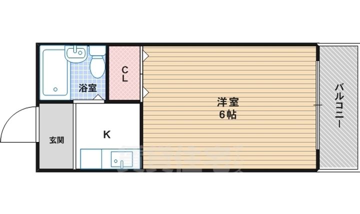 大阪府大阪市住吉区長居4丁目の賃貸マンションの間取り