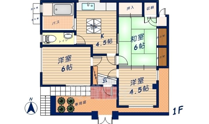 マンション廣岡の間取り