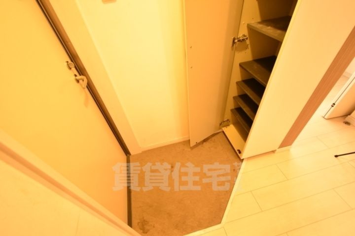大阪府堺市西区鳳西町1丁の賃貸アパートの玄関