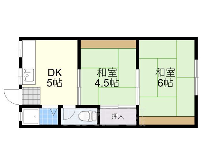 若草荘Aの間取り