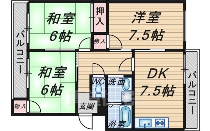 エクセル豊中の間取り