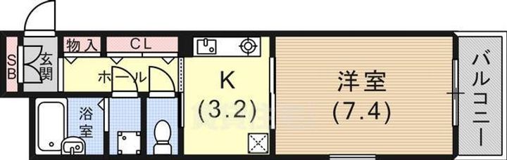 プレサンス新神戸の間取り