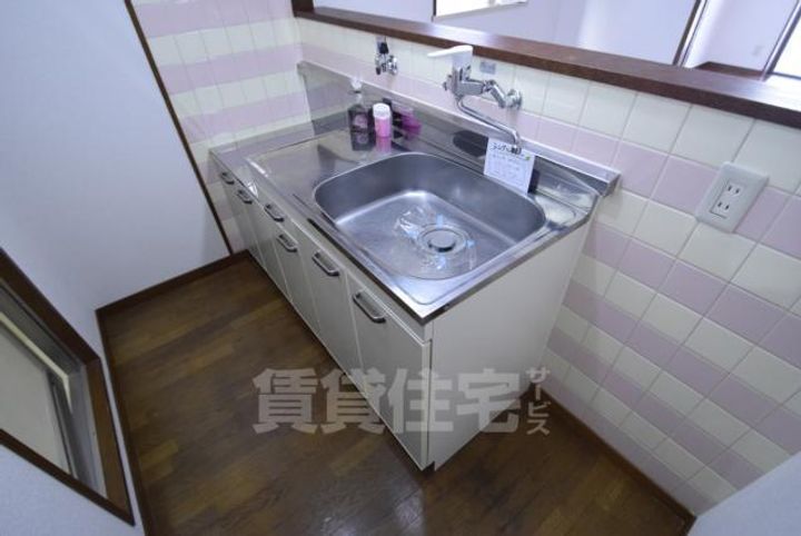 大阪府大阪市住吉区山之内1丁目の賃貸マンションのキッチン