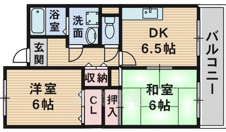 ローレル蛍池の間取り