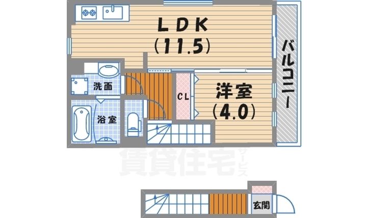 Manoir(マノアールワン)Ⅰの間取り