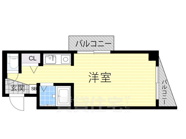 大阪府大阪市住吉区我孫子5丁目の賃貸マンションの間取り
