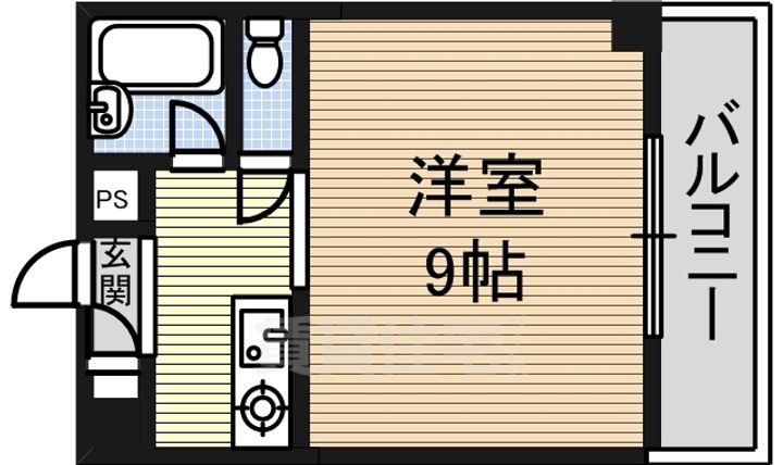 愛知県名古屋市昭和区五軒家町の賃貸マンションの間取り