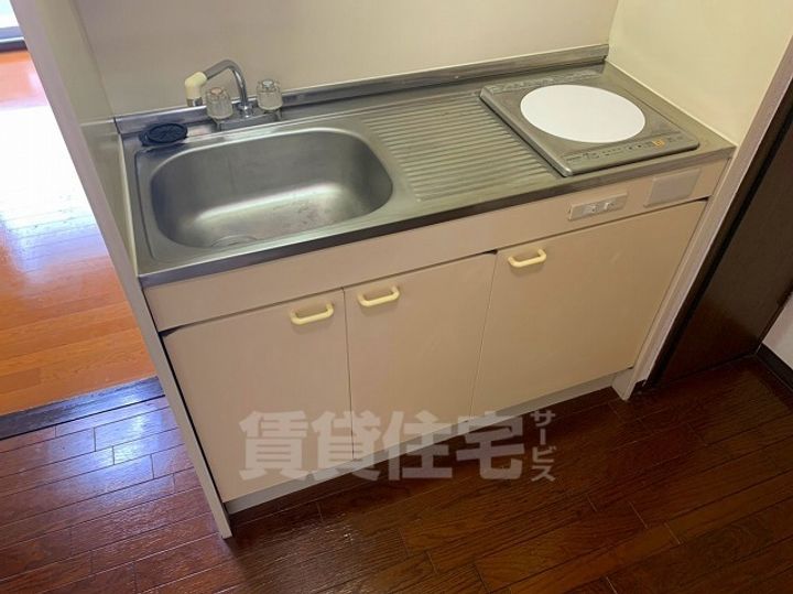 愛知県名古屋市昭和区五軒家町の賃貸マンションのキッチン