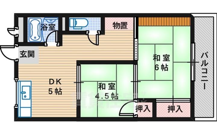 湯谷マンションの間取り