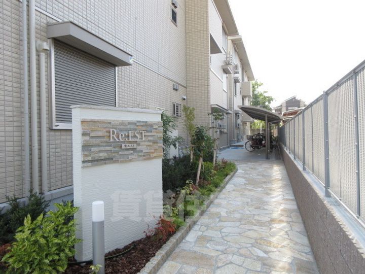 大阪府堺市中区福田の賃貸アパートの玄関